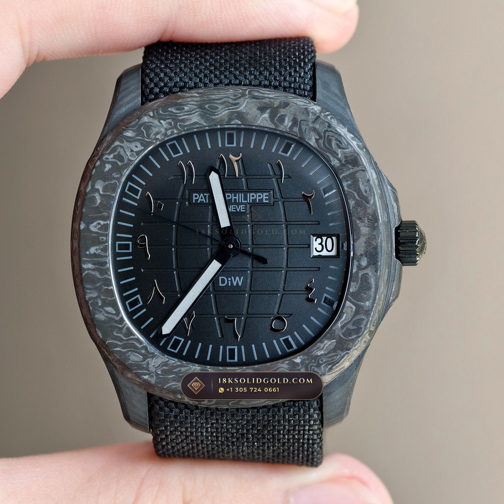 Patek Philippe Aquanaut 40.8mm Bespoke Forged Carbon Reference 5167A-001 — Salon Edition