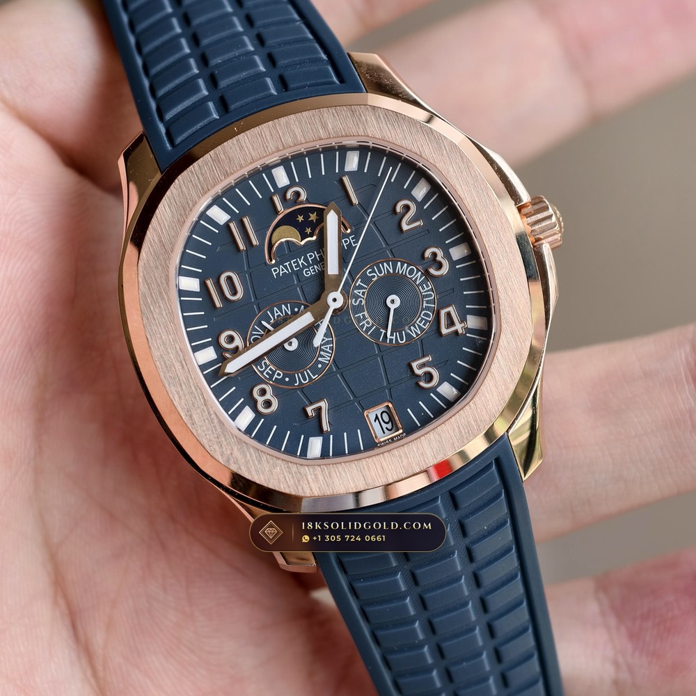 Patek Philippe Aquanaut Luce Annual Calendar 18K Rose Gold Reference 5261R-001 — Hallmarked Edition — Studio Gallery Plate VII in 18K Rose Gold Au750 (104.9g Verified Mass, Patek Philippe Cal. 26-330 S QA LU)