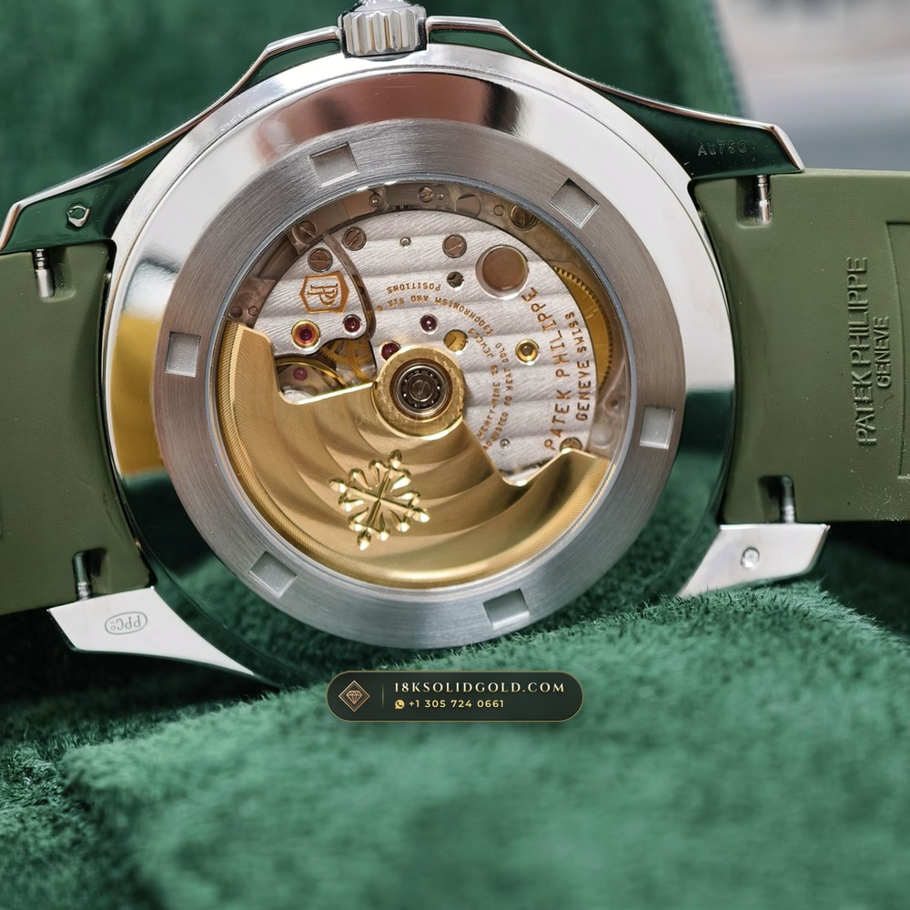 Patek Philippe Aquanaut Jumbo 42.2mm 18K White Gold Free-Sprung Calibre Reference 5168G — Hallmarked Edition — Studio Gallery Plate VIII in 18K White Gold Au750 (120.4g Verified Mass, Patek Philippe Cal. 324 S C - 21K Gold Rotor)