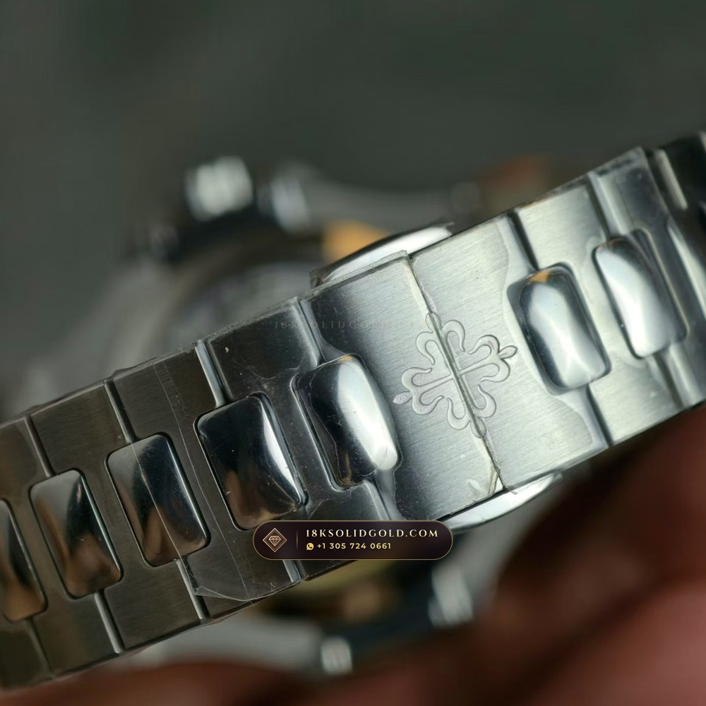 Patek Philippe Nautilus Annual Calendar Moonphase Blue Graduated Dial Reference 5726/1A-014 — Salon Edition — Studio Gallery Plate IX in 904L Stainless Steel Custom Architecture (147.6g Verified Mass, Patek Philippe Cal. 324 S QA LU 24H - 21K Gold Rotor)