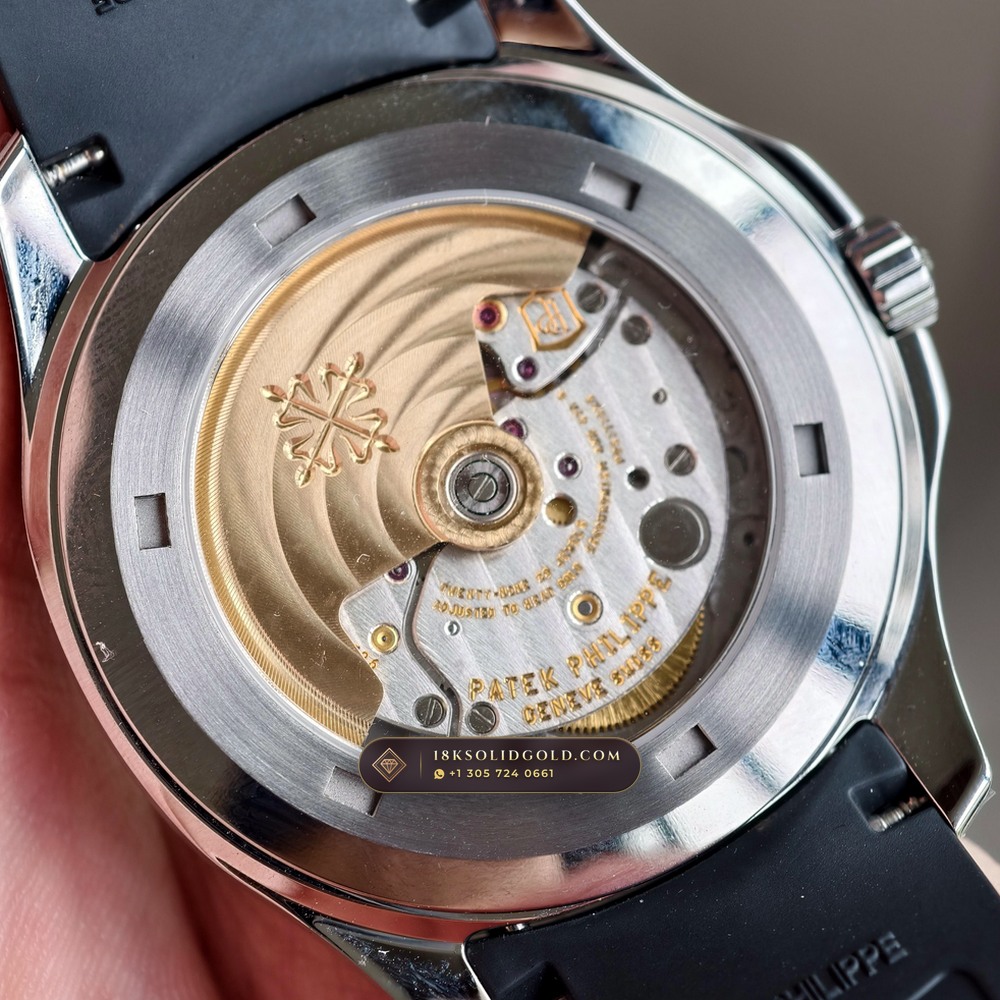 Patek Philippe Aquanaut Extra-Large Self-Winding Custom SW Dial Free-Sprung Calibre Reference 5167A — Salon Edition — Studio Gallery Plate VII in 904L Stainless Steel Custom Architecture (79.4g Verified Mass, Patek Philippe Cal. 324 S C - 21K Gold Rotor)