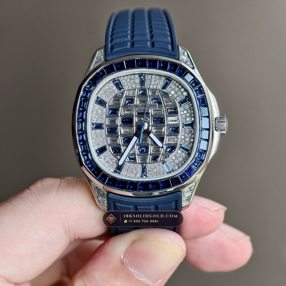 Patek Philippe Aquanaut Luce Haute Joaillerie Diamond-Set Bezel 18K White Gold 5-Axis CNC Case Reference 5268/461G-001 — Hallmarked Edition