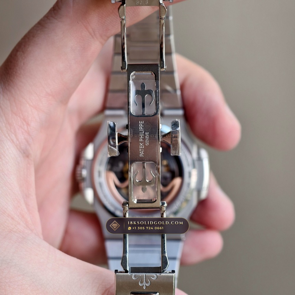 Patek Philippe Nautilus 40mm Openworked Carbon Edition Openworked Skeleton Dial Reference 5711/1A-010 — Salon Edition — Studio Gallery Plate XI in Forged Carbon TPT & Titanium (115.2g Verified Mass, Patek Philippe Cal. 26-330 S C / Cal. 324 S C - 21K Gold Rotor)