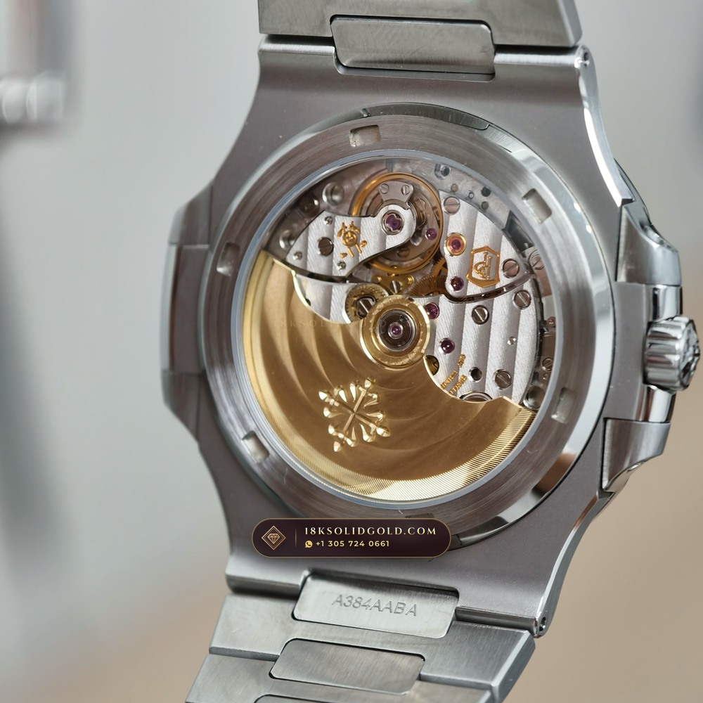Patek Philippe Nautilus Self-Winding Diamond-Set Bezel Reference 5711/1300A-001 — Salon Edition — Studio Gallery Plate VIII in 904L Stainless Steel Custom Architecture (118.2g Verified Mass, Patek Philippe Cal. 26-330 S C / Cal. 324 S C - 21K Gold Rotor)