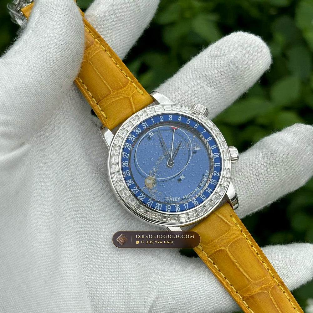 Patek Philippe Grand Complications Sky Moon Celestial Diamond-Set Bezel 18K White Gold Reference 6102G — Hallmarked Edition
