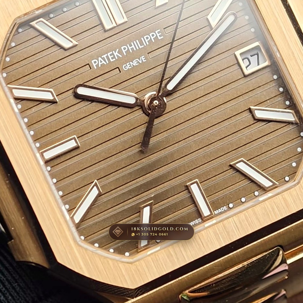Patek Philippe Cubitus Self-Winding 18K Rose Gold Reference 7128/1R-001 — Hallmarked Edition angle 3