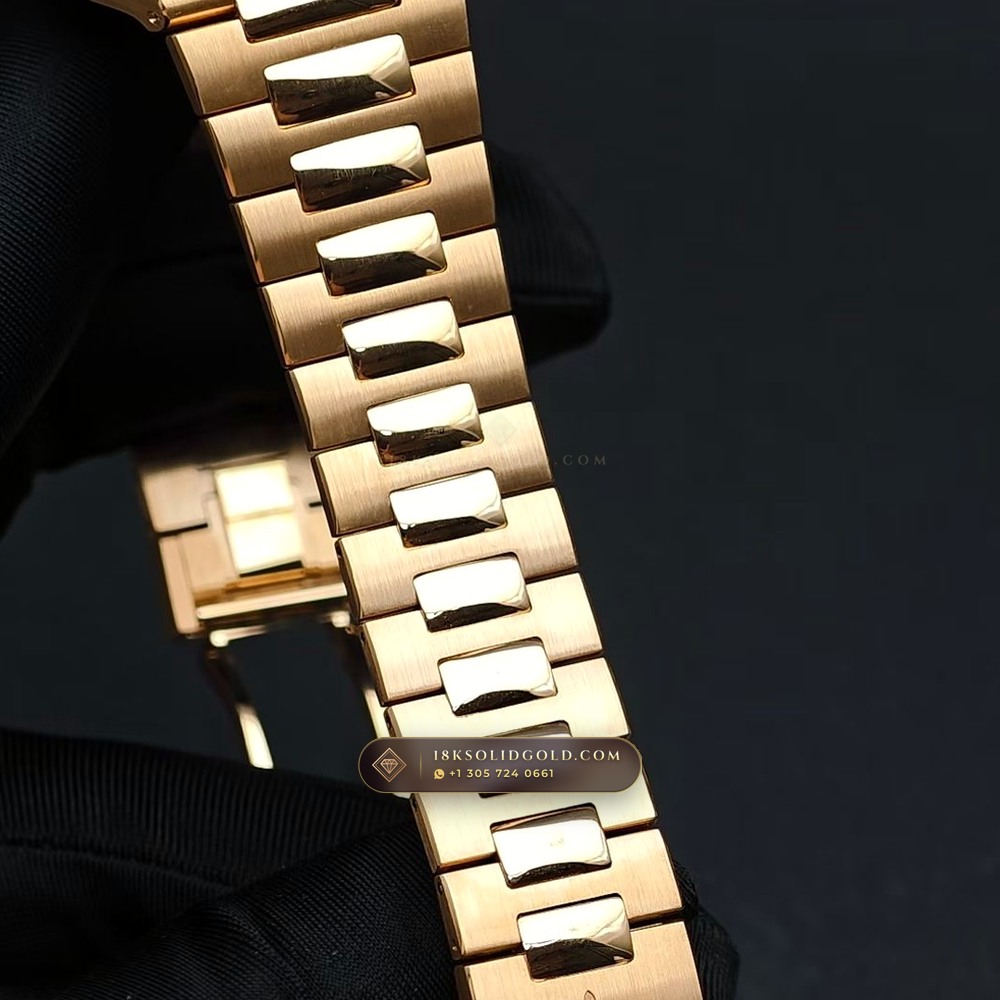 Patek Philippe Cubitus Self-Winding 18K Rose Gold Reference 7128/1R-001 — Hallmarked Edition — Studio Gallery Plate VIII in 18K Rose Gold Au750 (188.0g Verified Mass, Patek Philippe Cal. 26-330 S C)