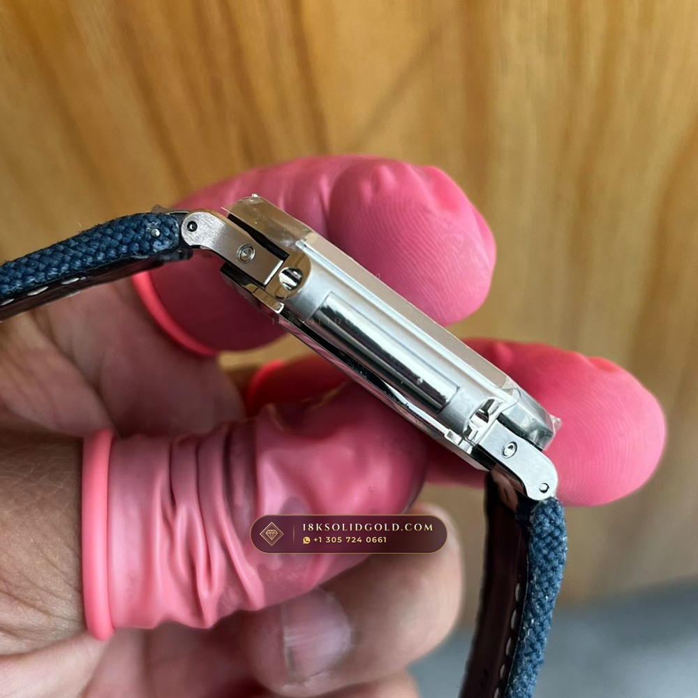 Patek Philippe Cubitus Grand Date Day and Moon Phases 950 Platinum Reference 5822P-001 — Hallmarked Edition angle 3
