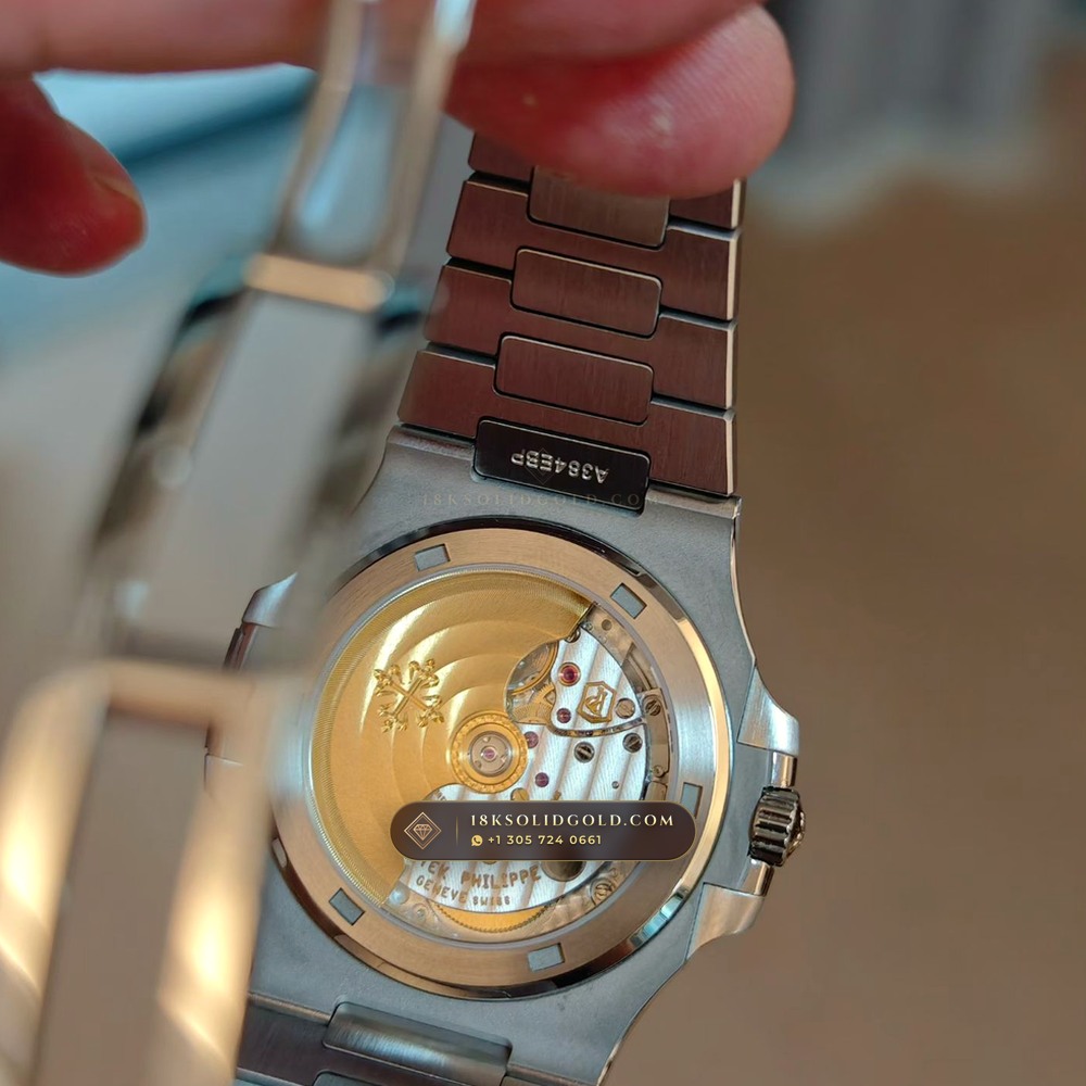 Patek Philippe Nautilus Self-Winding Custom SW Dial Free-Sprung Calibre Reference 5711/1A-001 — Salon Edition — Studio Gallery Plate VII in 904L Stainless Steel Custom Architecture (115.1g Verified Mass, Patek Philippe Cal. 26-330 S C / Cal. 324 S C - 21K Gold Rotor)