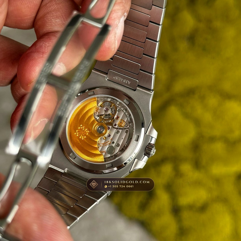 Patek Philippe Nautilus Self-Winding Geneva Atelier Spec Reference 5711/1A-011 — Salon Edition — Studio Gallery Plate VIII in 904L Stainless Steel Custom Architecture (114.7g Verified Mass, Patek Philippe Cal. 26-330 S C / Cal. 324 S C - 21K Gold Rotor)