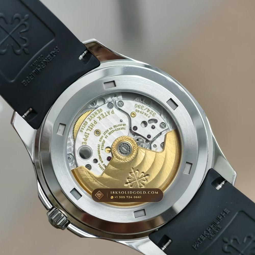 Patek Philippe Aquanaut Extra-Large Self-Winding Custom SW Dial Deep Crystal Optics Reference 5167A — Salon Edition — Studio Gallery Plate VIII in 904L Stainless Steel Custom Architecture (79.5g Verified Mass, Patek Philippe Cal. 324 S C - 21K Gold Rotor)