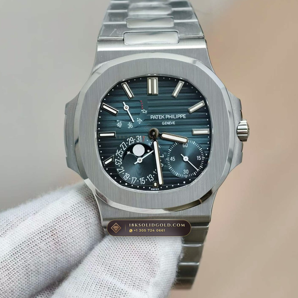 Patek Philippe Nautilus Moonphase & Power Reserve Chronometer Regulated Spec Reference 5712/1A — Salon Edition