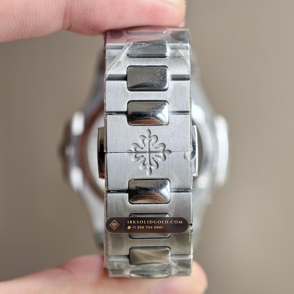 Patek Philippe Nautilus Moonphase & Power Reserve Reference 5712/1A — Salon Edition — Studio Gallery Plate VIII in 904L Stainless Steel Custom Architecture (116.1g Verified Mass, Patek Philippe Cal. 240 PS IRM C LU - 22K Gold Micro-Rotor)