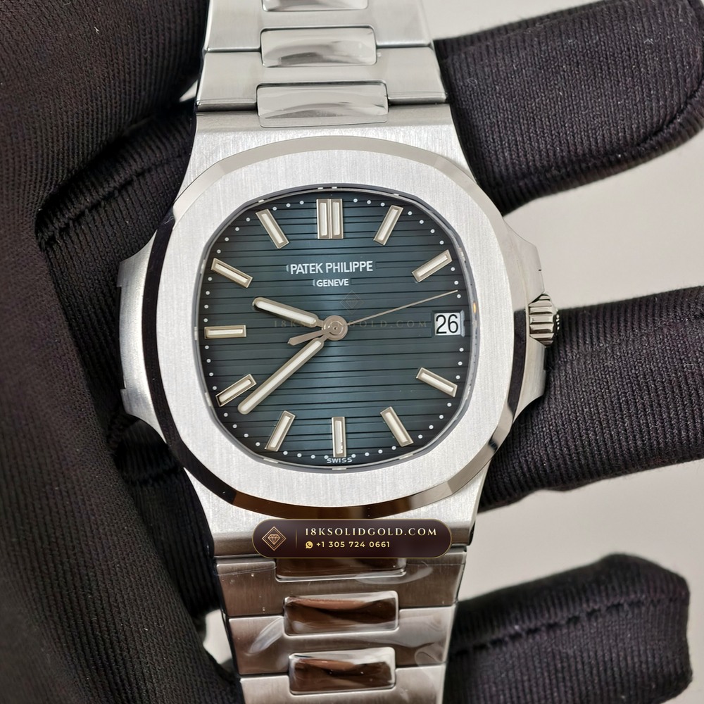 Patek Philippe Nautilus Self-Winding Custom SW Dial 22K Gold Rotor Reference 5711/1A-001 — Salon Edition