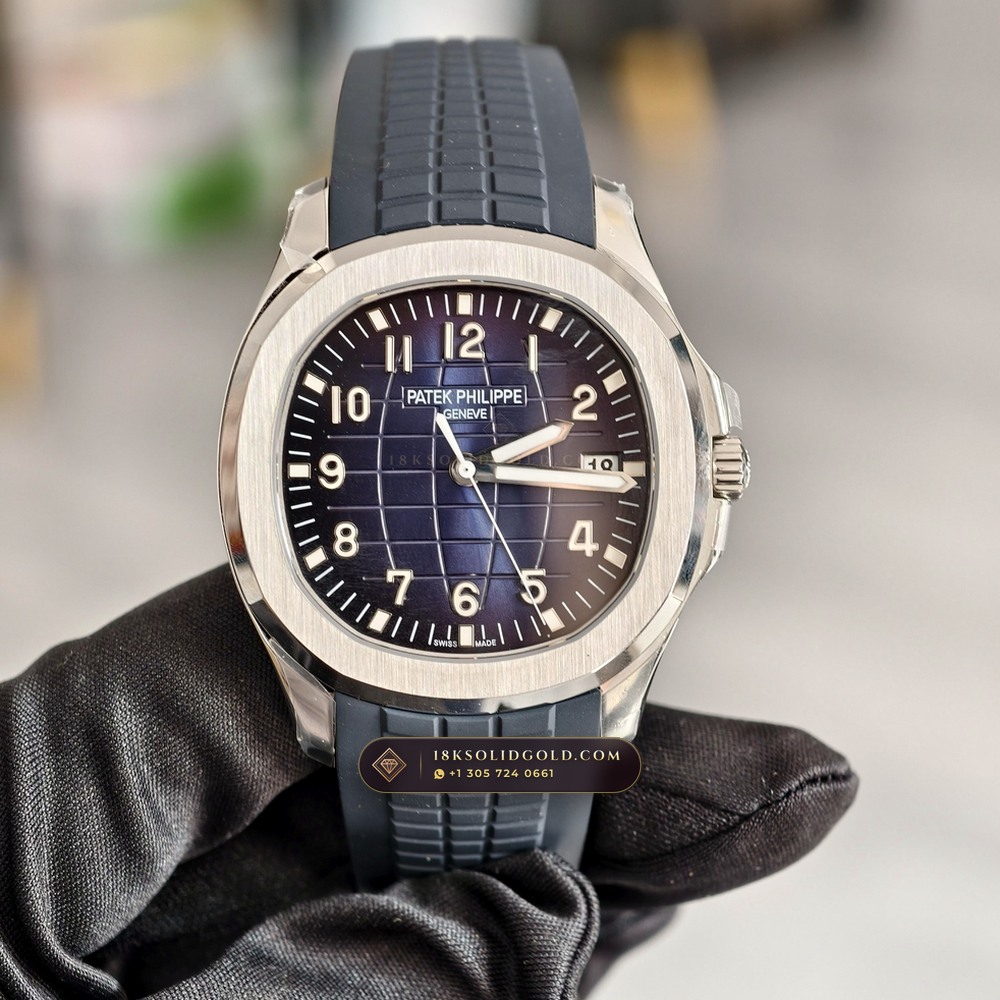 Patek Philippe Aquanaut Jumbo 42.2mm 18K White Gold Geneva Atelier Spec Reference 5168G-001 — Hallmarked Edition