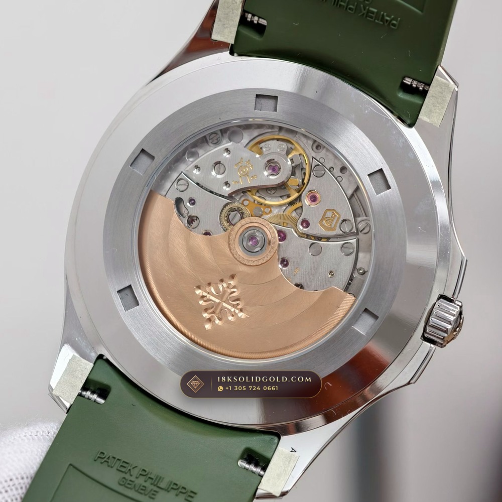 Patek Philippe Aquanaut Jumbo 42.2mm 18K White Gold Reference 5168G-010 — Hallmarked Edition — Studio Gallery Plate VIII in 18K White Gold Au750 (120.2g Verified Mass, Patek Philippe Cal. 324 S C - 21K Gold Rotor)