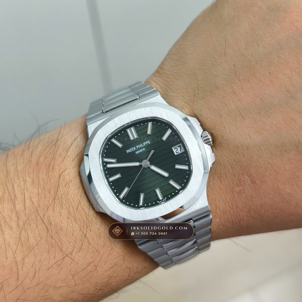 Patek Philippe Nautilus Self-Winding Reference 5711/1A-014 — Salon Edition — Studio Gallery Plate IX in 904L Stainless Steel Custom Architecture (115.3g Verified Mass, Patek Philippe Cal. 26-330 S C / Cal. 324 S C - 21K Gold Rotor)