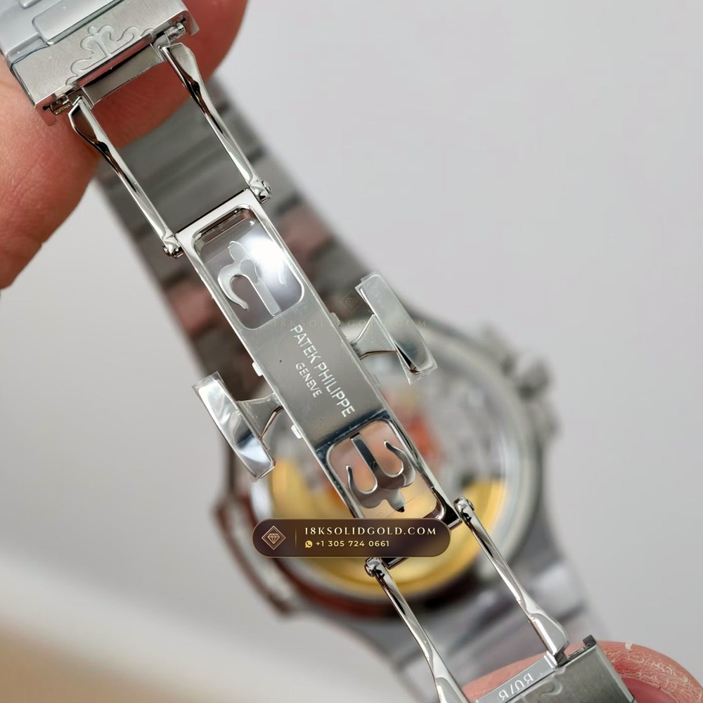 Patek Philippe Nautilus Ladies Automatic 35.2mm Diamond Bezel Reference 7118/1200A-001 — Salon Edition — Studio Gallery Plate IX in 904L Stainless Steel Custom Architecture (96.2g Verified Mass, Patek Philippe Cal. 324 S C - 21K Gold Rotor)