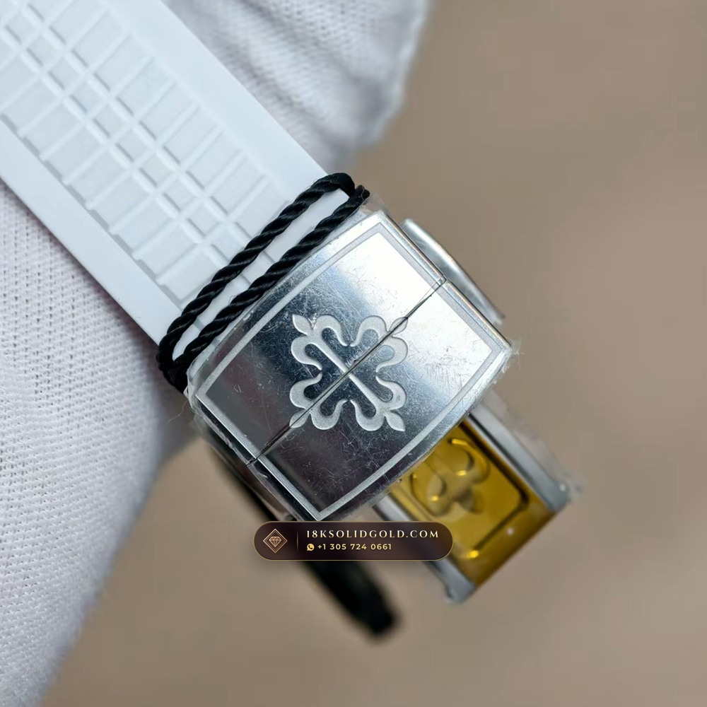 Patek Philippe Aquanaut Luce Diamond-Set Bezel Reference 5267/200A-010 — Salon Edition — Studio Gallery Plate VIII in 904L Stainless Steel Custom Architecture (69.3g Verified Mass, Patek Philippe Cal. 26-330 S C - 21K Gold Rotor)