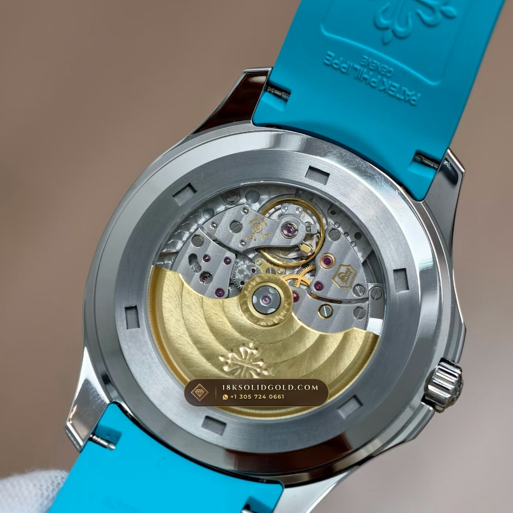 Patek Philippe Aquanaut Extra-Large Self-Winding Zurich Collector Spec Reference 5167A — Salon Edition — Studio Gallery Plate VIII in 904L Stainless Steel Custom Architecture (79.7g Verified Mass, Patek Philippe Cal. 324 S C - 21K Gold Rotor)