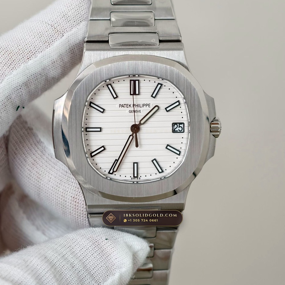 Patek Philippe Nautilus Self-Winding Hand-Chamfered Bevel Spec Reference 5711A — Salon Edition