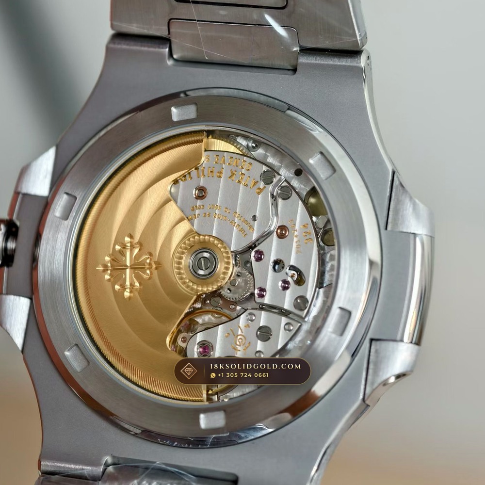 Patek Philippe Nautilus Self-Winding Hand-Chamfered Bevel Spec Reference 5711A — Salon Edition — Studio Gallery Plate VII in 904L Stainless Steel Custom Architecture (114.9g Verified Mass, Patek Philippe Cal. 26-330 S C / Cal. 324 S C - 21K Gold Rotor)