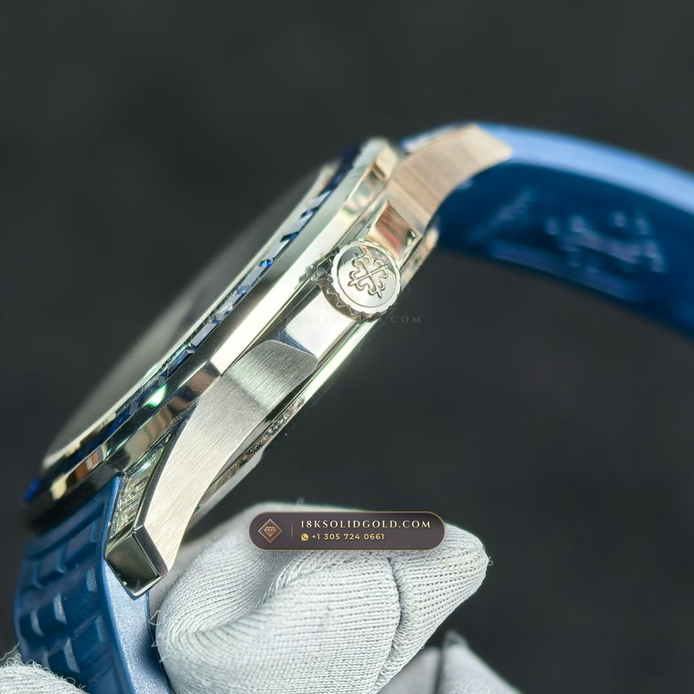 Patek Philippe Aquanaut Luce Haute Joaillerie 18K White Gold Reference 5268/461G-001 — Hallmarked Edition — Studio Gallery Plate VII in 18K White Gold Au750 (114.9g Verified Mass, Patek Philippe Cal. 26-330 S C - 21K Gold Rotor)