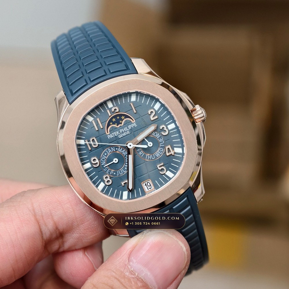 Patek Philippe Aquanaut Luce Annual Calendar 18K Rose Gold Geneva Atelier Spec Reference 5261R — Hallmarked Edition — Studio Gallery Plate VII in 18K Rose Gold Au750 (104.5g Verified Mass, Patek Philippe Cal. 26-330 S QA LU)