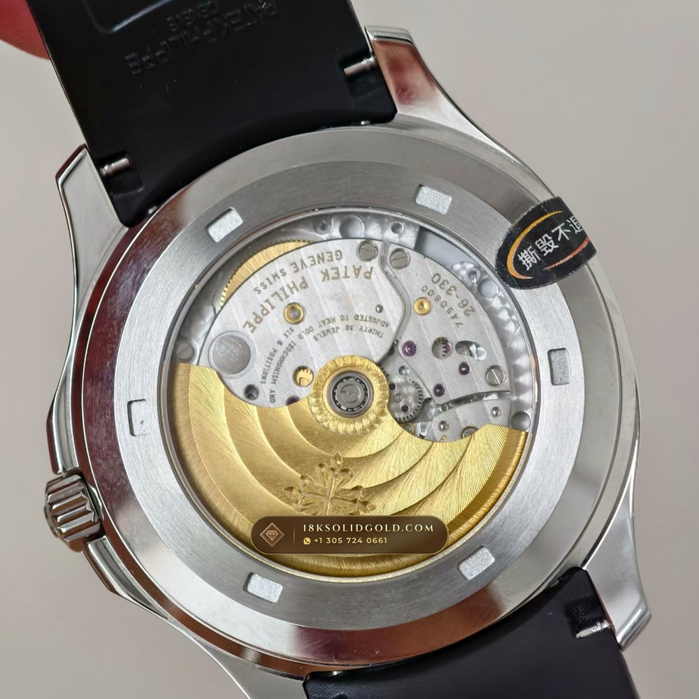 Patek Philippe Aquanaut Extra-Large Self-Winding Diamond-Set Bezel Geneva Atelier Spec Reference 5167A — Salon Edition — Studio Gallery Plate VII in 904L Stainless Steel Custom Architecture (79.8g Verified Mass, Patek Philippe Cal. 324 S C - 21K Gold Rotor)