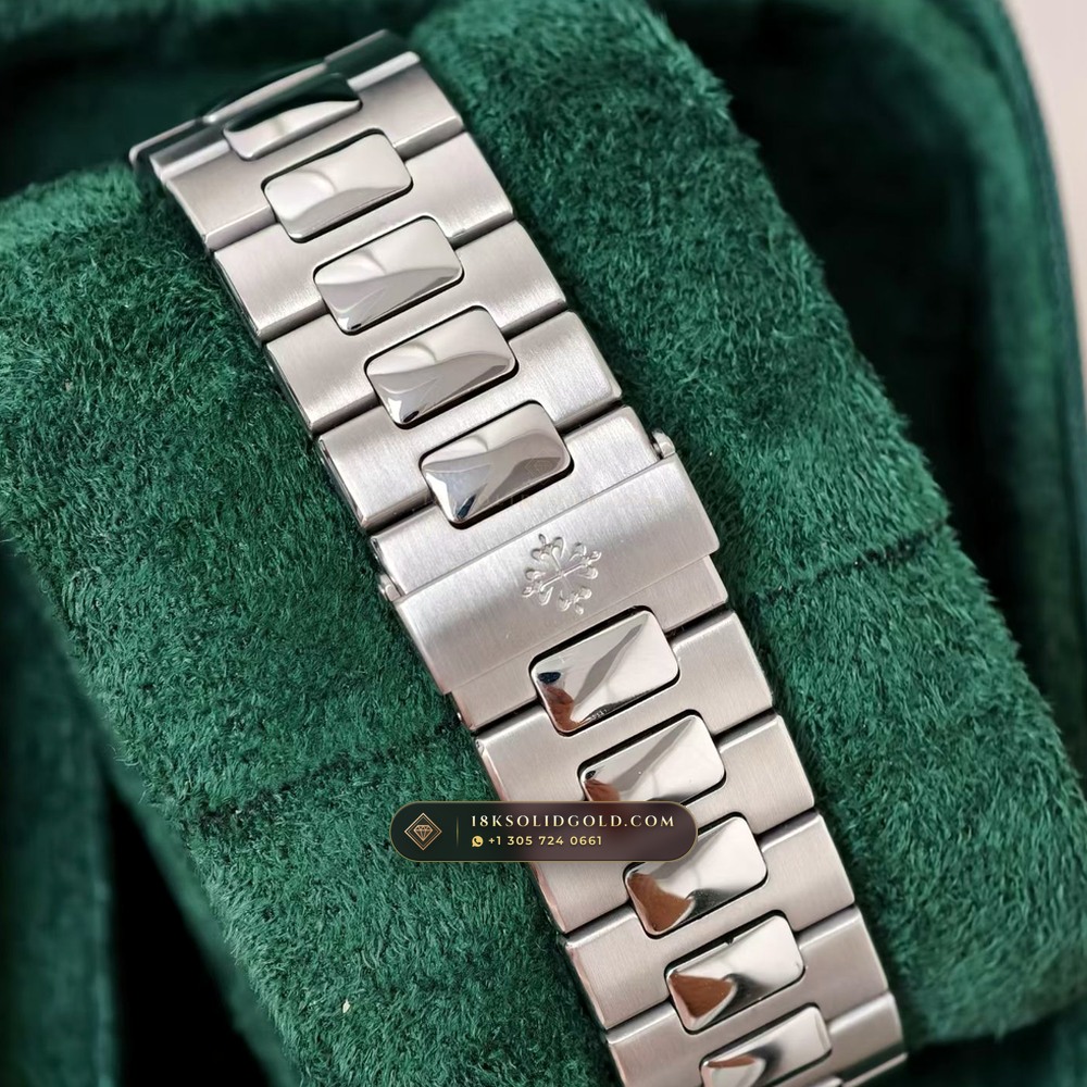 Patek Philippe Nautilus Self-Winding Custom SW Dial Deep Crystal Optics Reference 5711/1A-011 — Salon Edition — Studio Gallery Plate VII in 904L Stainless Steel Custom Architecture (114.8g Verified Mass, Patek Philippe Cal. 26-330 S C / Cal. 324 S C - 21K Gold Rotor)