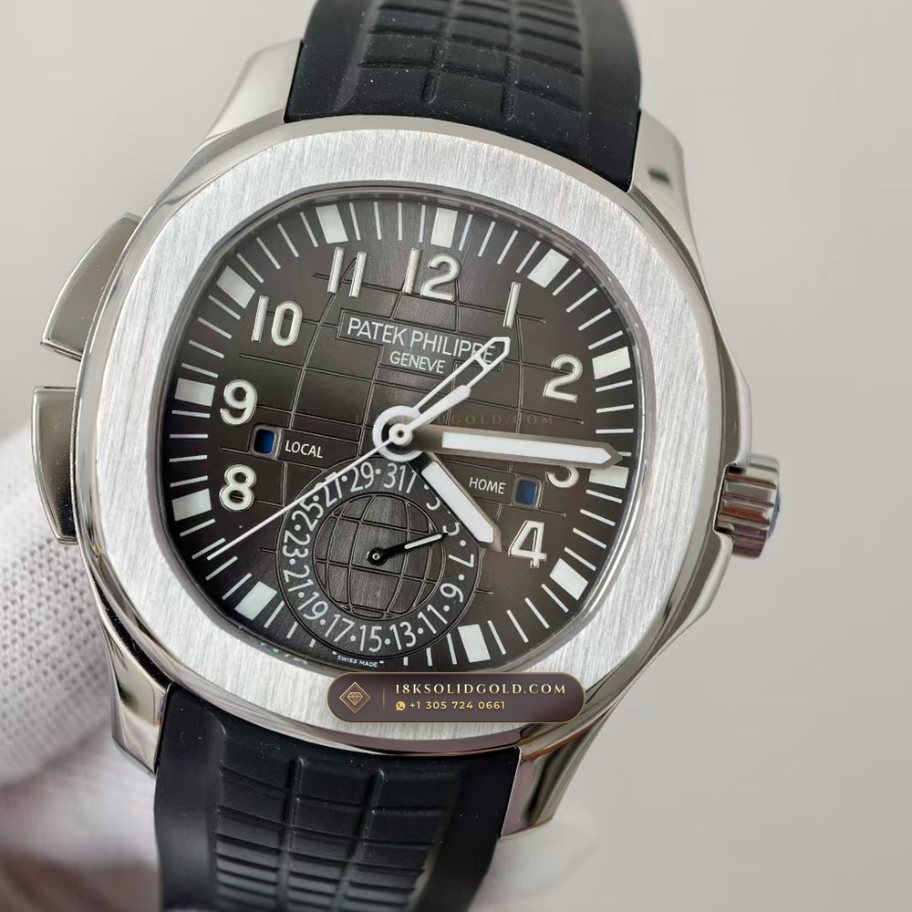 Patek Philippe Aquanaut Travel Time Dual-Zone Reference 5164A — Salon Edition angle 3