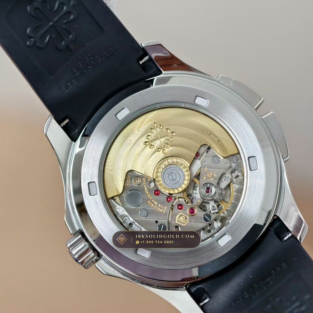 Patek Philippe Aquanaut Travel Time Dual-Zone Reference 5164A — Salon Edition — Studio Gallery Plate VII in 904L Stainless Steel Custom Architecture (93.4g Verified Mass, Patek Philippe Cal. 324 S C FUS - 21K Gold Rotor)