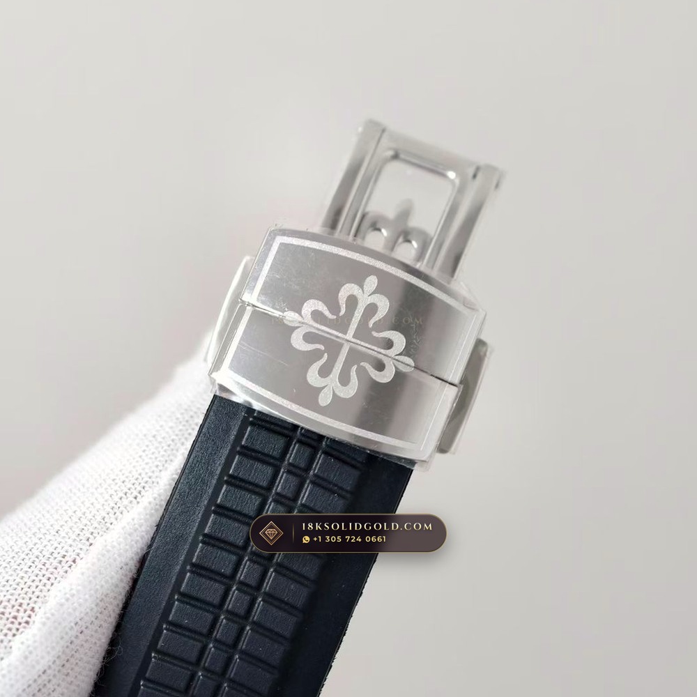 Patek Philippe Aquanaut Travel Time Dual-Zone Reference 5164A — Salon Edition — Studio Gallery Plate VIII in 904L Stainless Steel Custom Architecture (93.4g Verified Mass, Patek Philippe Cal. 324 S C FUS - 21K Gold Rotor)