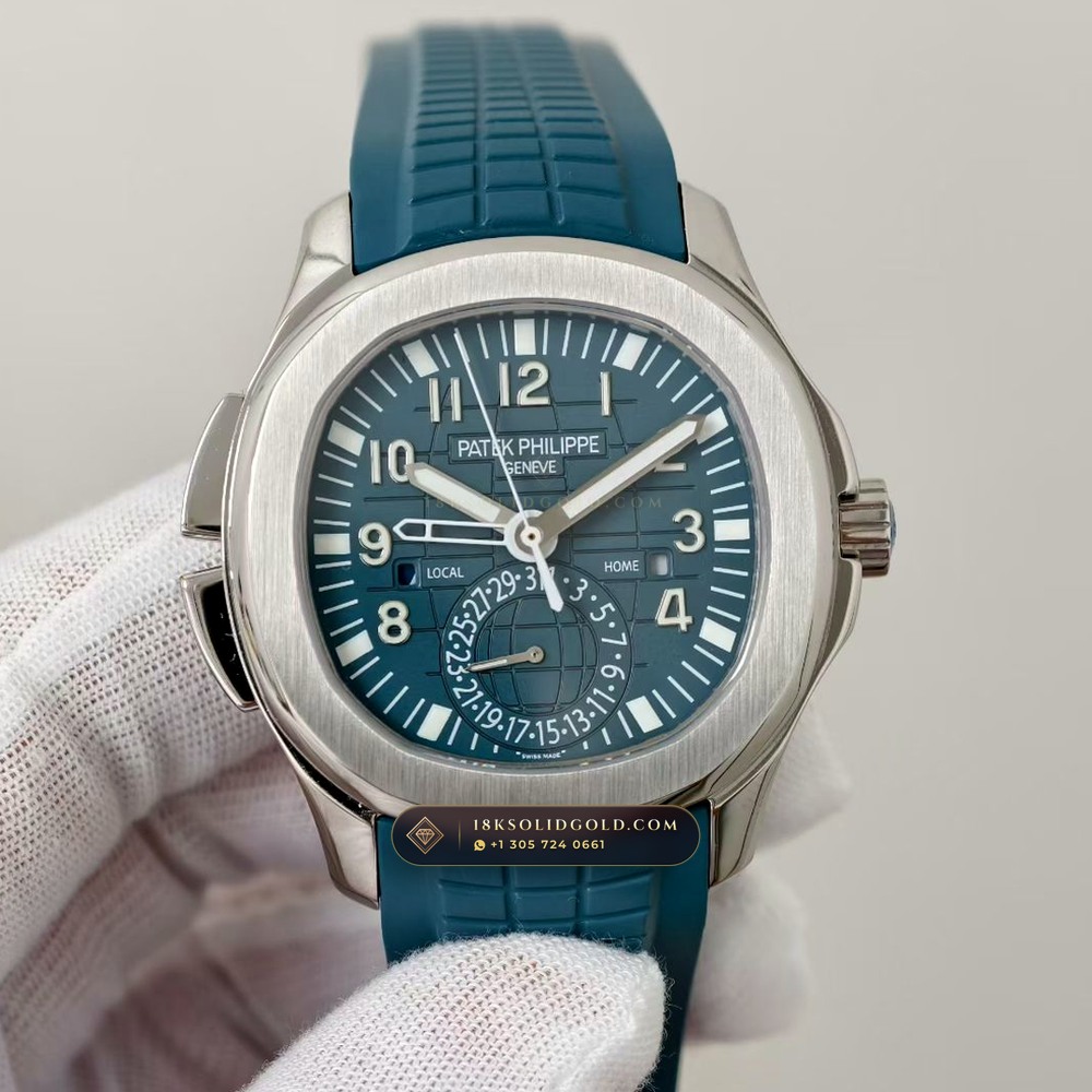 Patek Philippe Aquanaut Travel Time Dual-Zone Geneva Atelier Spec Reference 5164A — Salon Edition