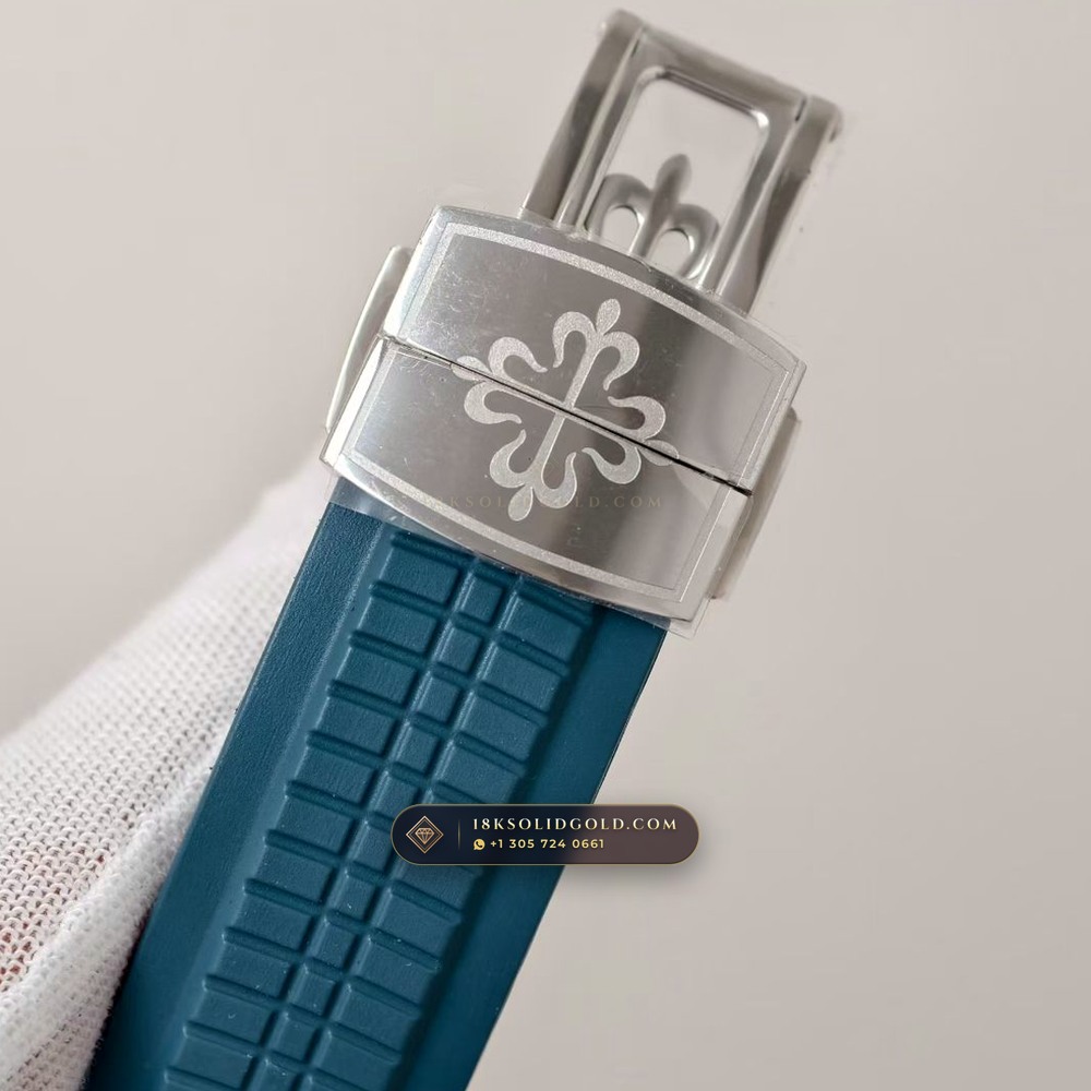 Patek Philippe Aquanaut Travel Time Dual-Zone Geneva Atelier Spec Reference 5164A — Salon Edition — Studio Gallery Plate VII in 904L Stainless Steel Custom Architecture (93.8g Verified Mass, Patek Philippe Cal. 324 S C FUS - 21K Gold Rotor)