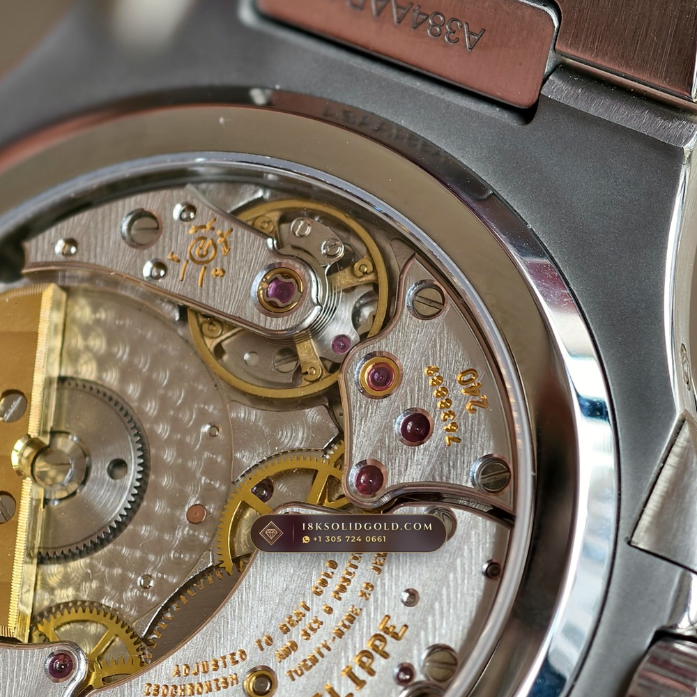 Patek Philippe Nautilus Moonphase & Power Reserve Tiffany Blue Dial Reference 5712/1A-001 — Salon Edition — Studio Gallery Plate VII in 904L Stainless Steel Custom Architecture (116.3g Verified Mass, Patek Philippe Cal. 240 PS IRM C LU - 22K Gold Micro-Rotor)