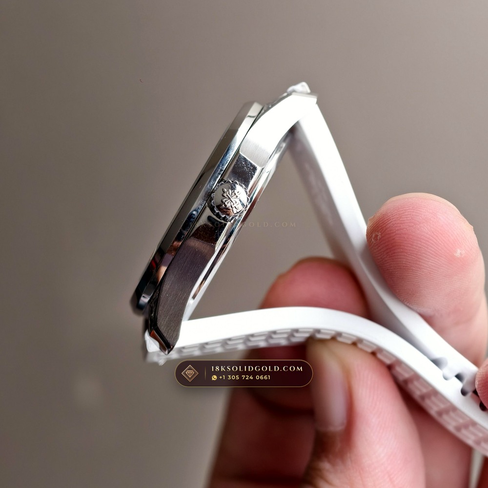Patek Philippe Aquanaut Luce Haute Joaillerie 18K White Gold Reference 5062/450G-010 — Hallmarked Edition — Studio Gallery Plate VII in 18K White Gold Au750 (114.5g Verified Mass, Patek Philippe Cal. 26-330 S C - 21K Gold Rotor)