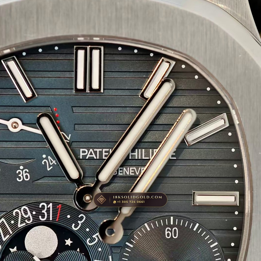 Patek Philippe Nautilus Moonphase & Power Reserve Geneva Atelier Spec Reference 5712A — Salon Edition angle 3