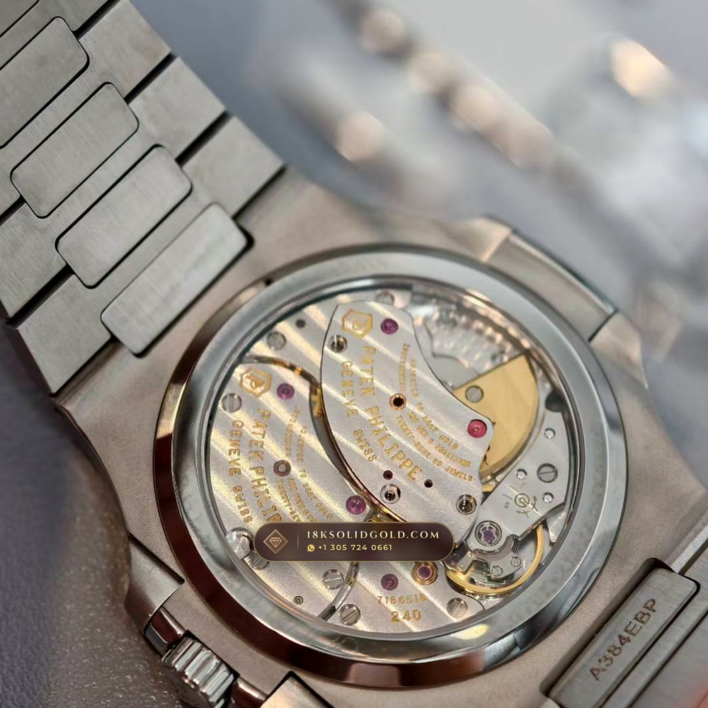Patek Philippe Nautilus Moonphase & Power Reserve Geneva Atelier Spec Reference 5712A — Salon Edition — Studio Gallery Plate VIII in 904L Stainless Steel Custom Architecture (116.7g Verified Mass, Patek Philippe Cal. 240 PS IRM C LU - 22K Gold Micro-Rotor)
