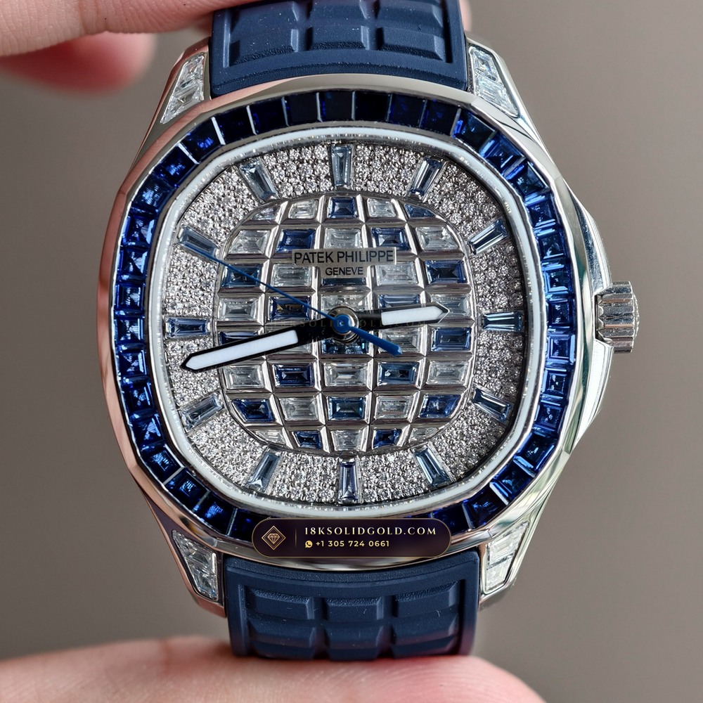 Patek Philippe Aquanaut Luce Haute Joaillerie Diamond-Set Bezel 18K White Gold Reference 5268/461G-001 — Hallmarked Edition