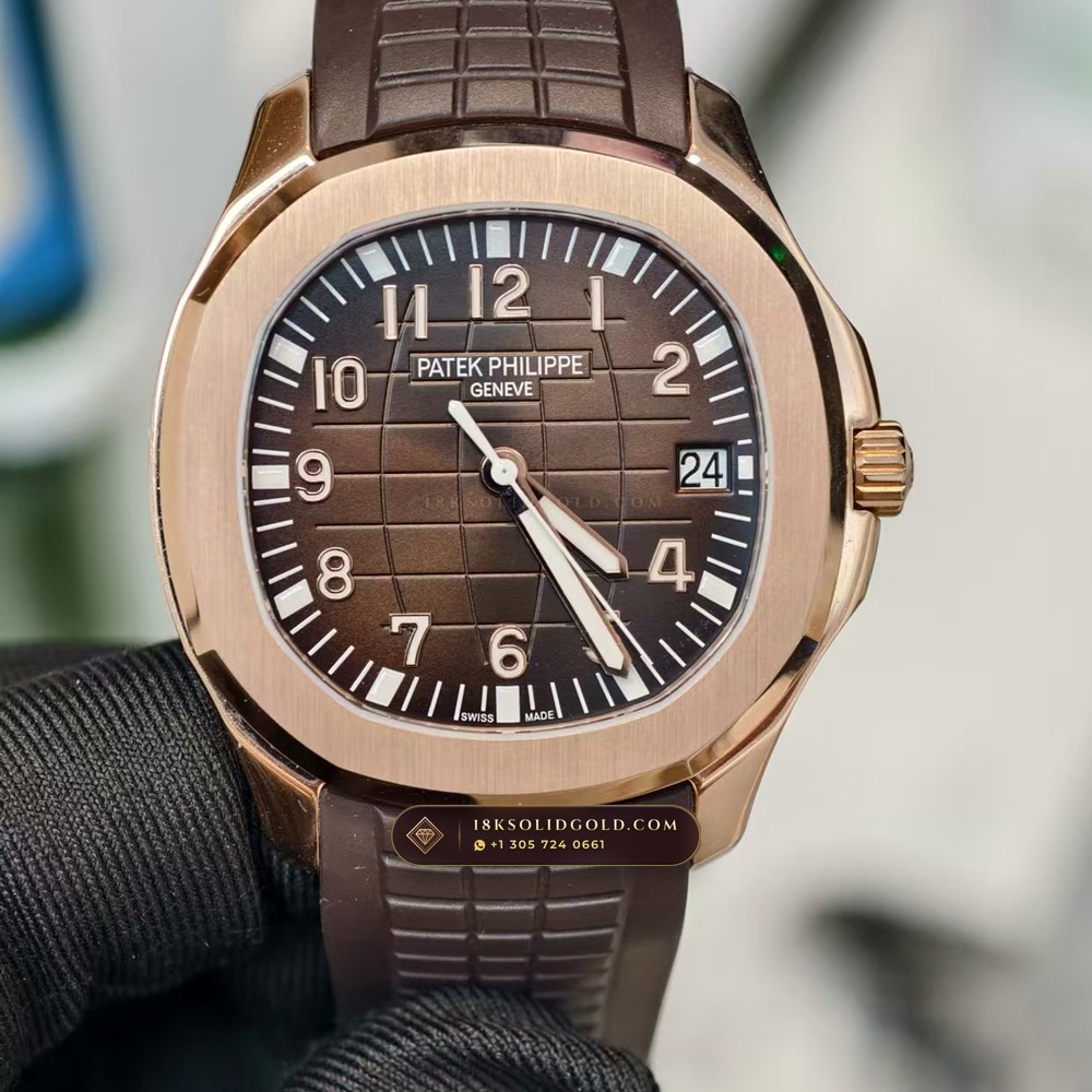 Patek Philippe Aquanaut Extra-Large Self-Winding 18K Rose Gold Master Watchmaker Spec Reference 5167R — Hallmarked Edition