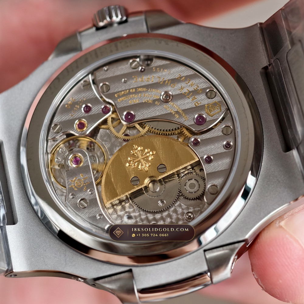 Patek Philippe Nautilus Moonphase & Power Reserve Reference 5712/1A-001 — Salon Edition — Studio Gallery Plate VII in 904L Stainless Steel Custom Architecture (116.3g Verified Mass, Patek Philippe Cal. 240 PS IRM C LU - 22K Gold Micro-Rotor)