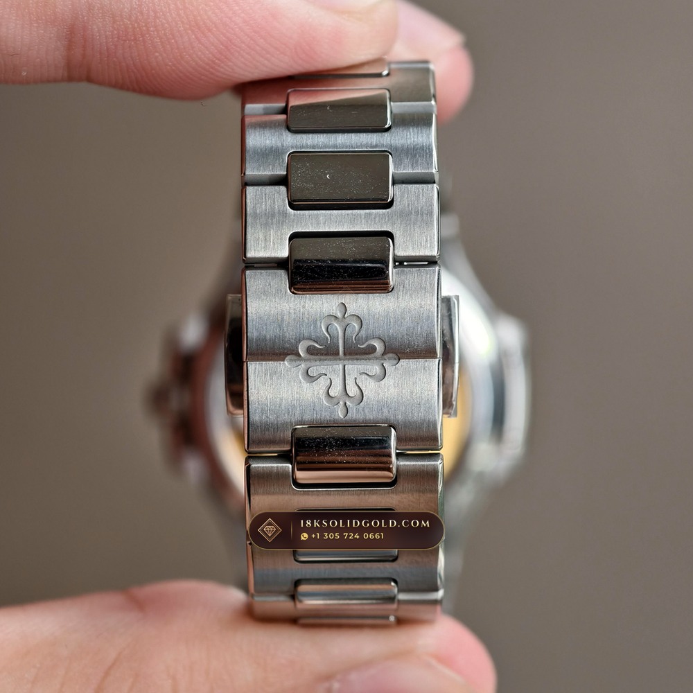 Patek Philippe Nautilus Ladies Automatic Diamond-Set Bezel Reference 7118/1200A-011 — Salon Edition — Studio Gallery Plate VII in 904L Stainless Steel Custom Architecture (96.4g Verified Mass, Patek Philippe Cal. 324 S C - 21K Gold Rotor)