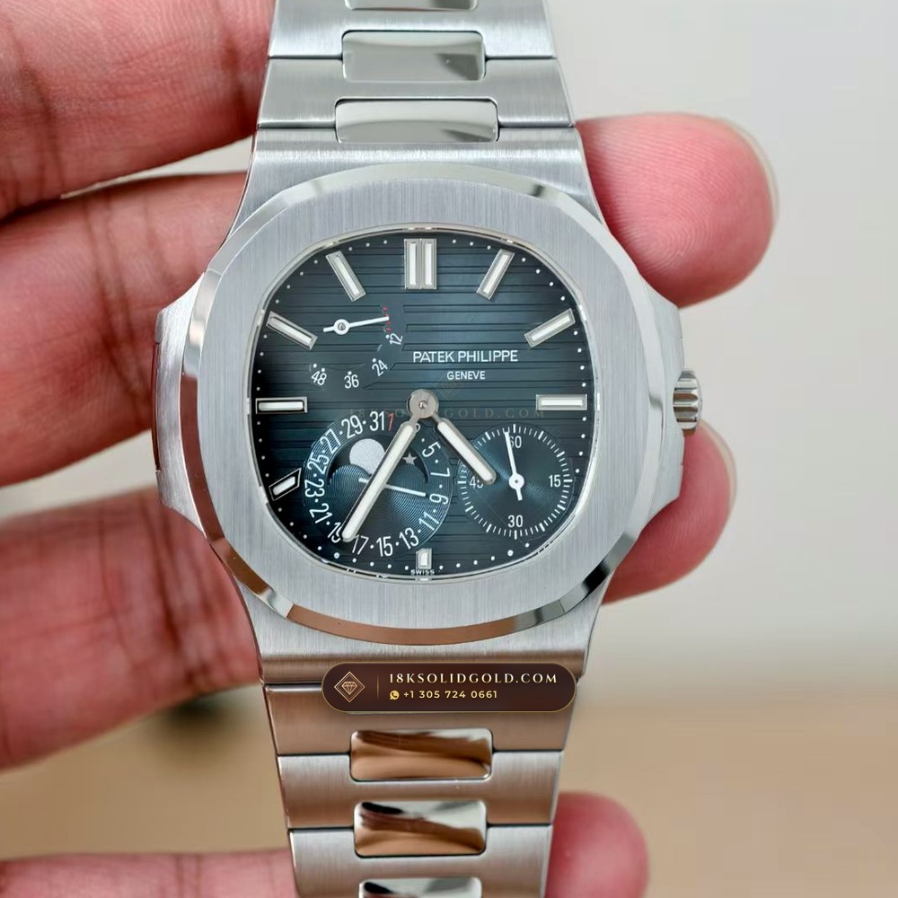 Patek Philippe Nautilus Moonphase & Power Reserve Chronometer Regulated Spec Reference 5712A — Salon Edition