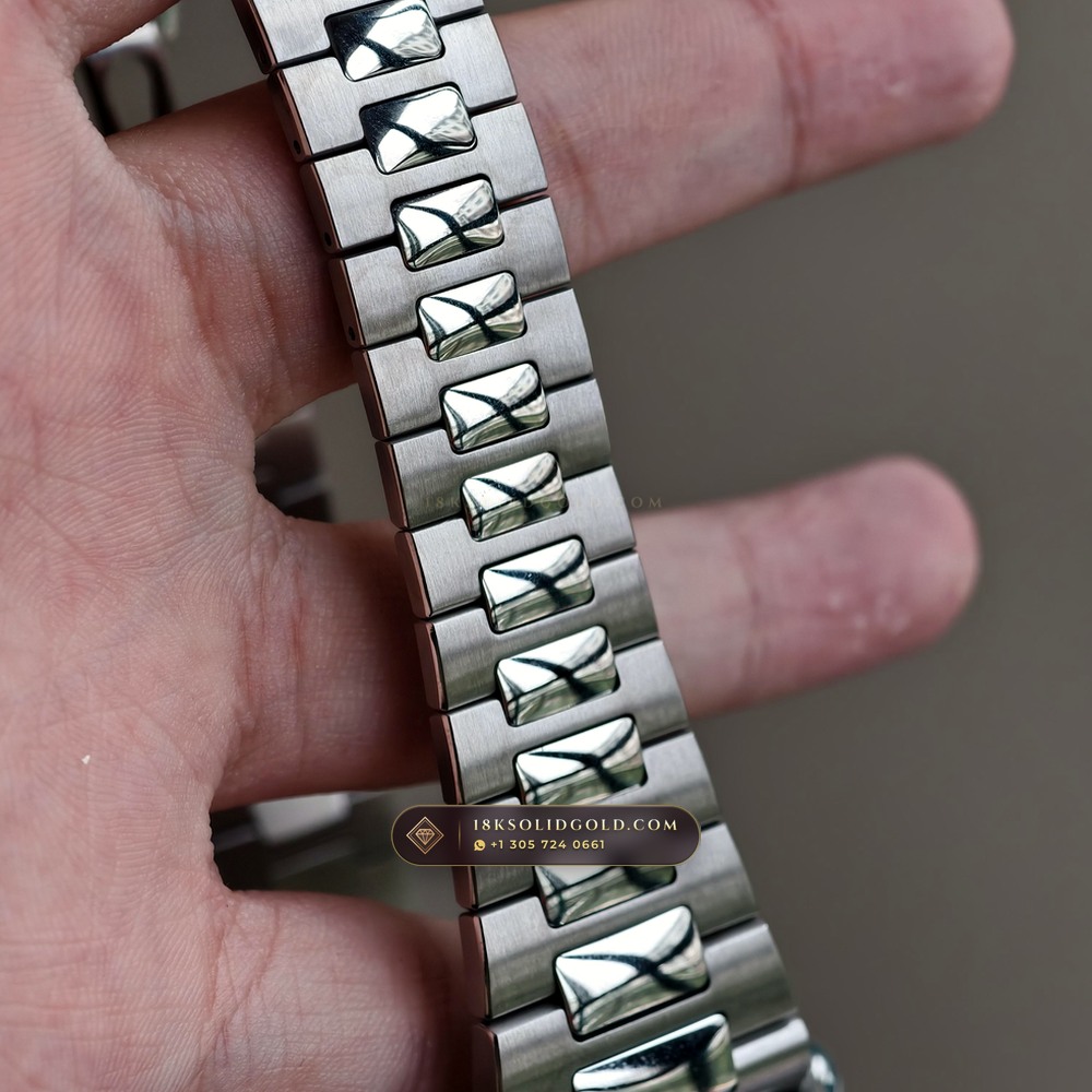 Patek Philippe Nautilus Annual Calendar & Moonphase Reference 5726/1A-014 — Salon Edition — Studio Gallery Plate IX in 904L Stainless Steel Custom Architecture (147.6g Verified Mass, Patek Philippe Cal. 324 S QA LU 24H - 21K Gold Rotor)