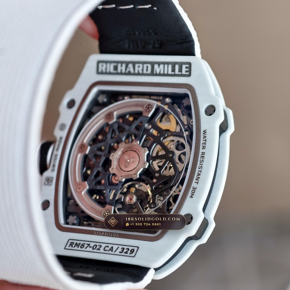 Richard Mille RM 67-02 Automatic Extra-Flat UAE Limited Edition Chronometer Regulated Spec — Salon Edition — Studio Gallery Plate VII in Carbon TPT & Grade 5 Titanium (33.3g Verified Mass, Richard Mille Cal. CRMA7 Skeletonized Titanium)