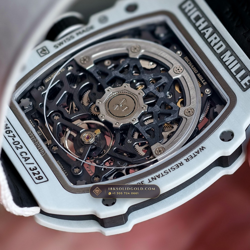 Richard Mille RM 67-02 Automatic Extra-Flat UAE Limited Edition Chronometer Regulated Spec — Salon Edition — Studio Gallery Plate VIII in Carbon TPT & Grade 5 Titanium (33.3g Verified Mass, Richard Mille Cal. CRMA7 Skeletonized Titanium)