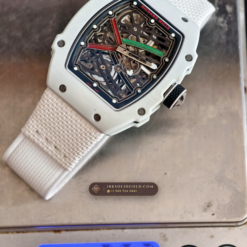 Richard Mille RM 67-02 Automatic Extra-Flat UAE Limited Edition Chronometer Regulated Spec — Salon Edition — Studio Gallery Plate IX in Carbon TPT & Grade 5 Titanium (33.3g Verified Mass, Richard Mille Cal. CRMA7 Skeletonized Titanium)