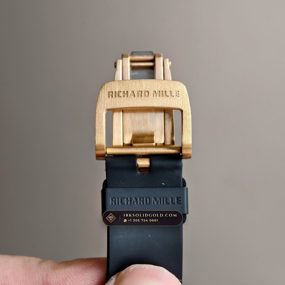 Richard Mille RM 07-01 Automatic Tonneau Dark Night Carbon TPT & Gold Leaf — Salon Edition — Studio Gallery Plate VIII in Carbon TPT & Grade 5 Titanium (58.1g Verified Mass, Richard Mille Cal. CRMA2 Variable-Geometry Rotor)