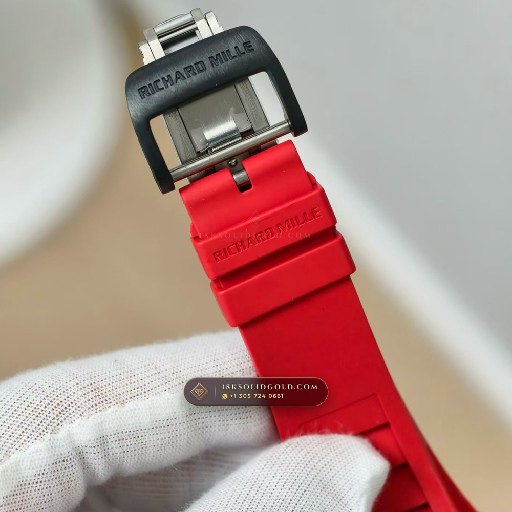 Richard Mille RM 35-02 Rafael Nadal Automatic Crimson Quartz TPT 5-Axis CNC Case — Salon Edition — Studio Gallery Plate VIII in Carbon TPT & Grade 5 Titanium (50.7g Verified Mass, Richard Mille Cal. RMAL1 Variable-Geometry Rotor)